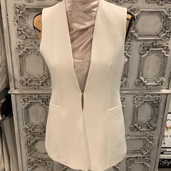 Zara Tops - Zara White Long Vest